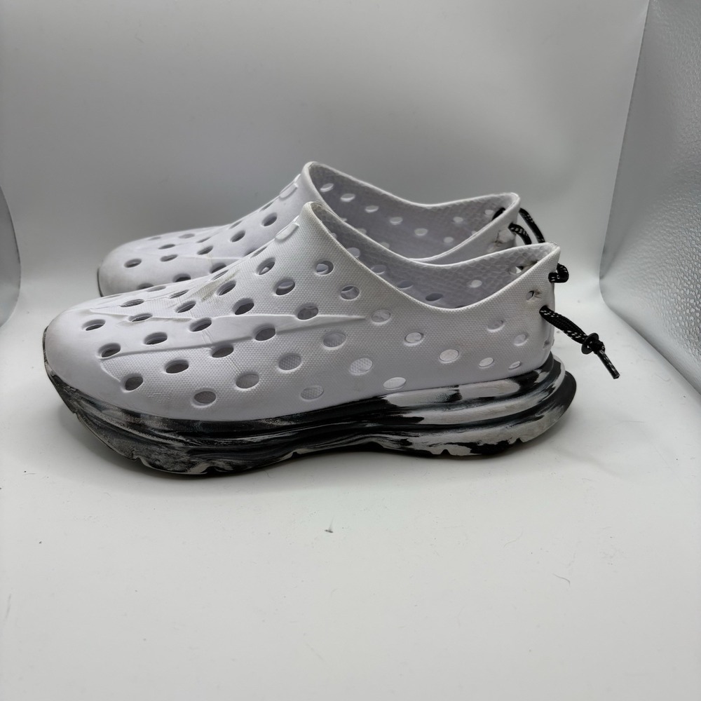 Kane Revive Unisex Shoes White Black Marble Vented Rubber Sneakers M 3 W 5